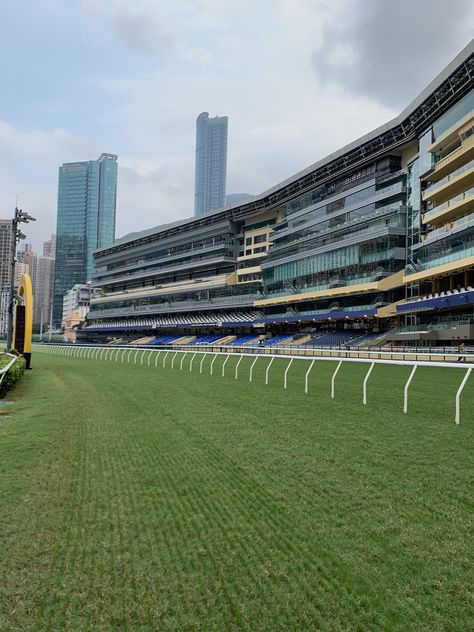 The finishing line at Hong Kong Jockey Club Happy Valley Racecourse #hongkong #happyvalley #hongkongsightseeing #hongkongjockeyclub #hongkongplaceofinterest Jockey Club, Happy Valley, Line At, Hong Kong, Gift Shop, Vision Board, Building