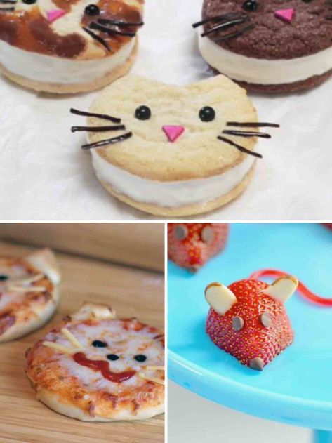 83 Cutest Cat Themed Birthday Party Ideas - Fun Party Pop Kitten Themed Birthday Party Cake Ideas, Aristocats Birthday Party Ideas, Cat Birthday Party Food Ideas, Kitty Cat Party Ideas, Cat Party Ideas Food, Cat Birthday Party Ideas For Kids, Cat Themed Treats, Cat Dessert Ideas, Cat Birthday Food Ideas