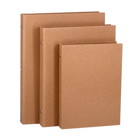 A4/A5/B5 Kraft Paper 4/6/9 Holes Leaf Binder Note Book Journal A5 Planner Office Supplies DIY Cover Leaf Book, Business Notebooks, Paper Binder, Paper Ring, A5 Planner, Documents Organization, Note Book, Album Book, Paper Cover