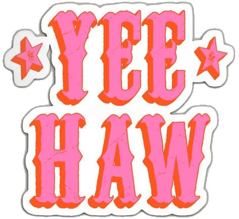 Yee Haw Painting, Diy Beer Pong Table, Only Aesthetic, Printed Magnets, Traditional Tattoo Art, Yee Haw, Barbie Birthday, Aesthetic Stickers, Diy Projects To Try