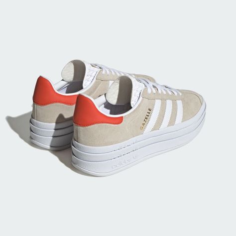 Gazelle Bold Shoes, Athletic Shoes Outfit, Adidas Gazelle Bold, Gazelle Adidas, Gilmore Girls Seasons, Gazelle Bold, Iconic Shoes, Bold Shoes, Sneakers Platform