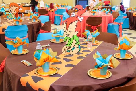 Flintstones baby shower | CatchMyParty.com