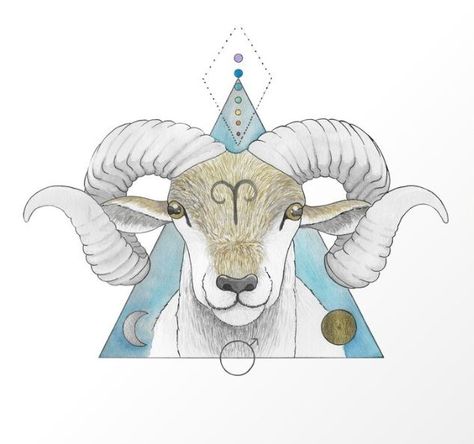 Aires Zodiac Art, Aries Drawing Zodiac, Aries Ram Drawing, Aries Drawing Sketches, Aries Zodiac Drawing, Aries Painting Ideas, Aries Art Drawing, Aries Watercolor, Aries Painting