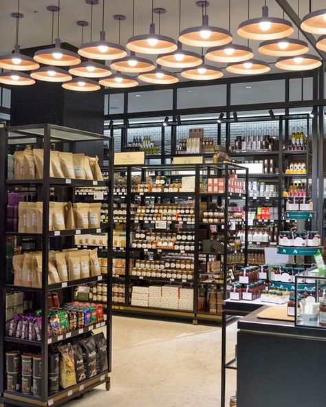 A Look Inside Seoul's Shinsegae Luxury Department Store Food Market & Food Hall — Oh, How Civilized: Grocery Store Design, Desain Pantry, Food Retail, Supermarket Design, Supermarket Shelves, Pharmacy Design, Custom Shelving, Retail Store Design, Food Hall