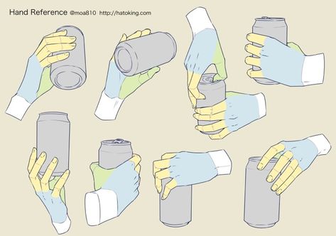 Holding a soda can drawing tutorials Hand Refs, Hand Drawing Reference, 강아지 그림, Body Reference Drawing, Hand Reference, Anatomy Drawing, Hand Sketch, Figure Drawing Reference, Body Drawing