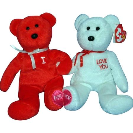 I Heart u the Bear is a part of the Ty Beanie Babies product line. This plush toy comes with all its original tags in mint condition. Snag I Heart u today! It's the perfect Bear to give your kids, your friends, or a TY collector. Great for Birthdays, Easter Baskets, Christmas gifts and more! Color: Multicolor. Christmas Stuffed Animals, Ty Animals, Disney Junior Mickey Mouse, Ty Bears, Ty Plush, Ty Babies, Beanie Baby Bears, December Birthday Gifts, Original Beanie Babies