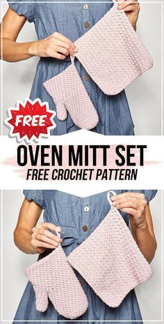 Crochet Oven Mitt, Kitchen Mittens, Crochet Mitts, Crochet Mittens Pattern, Kitchen Crochet, Crochet Potholder Patterns, Crochet Scrubbies, Crochet Hot Pads, Oven Mittens