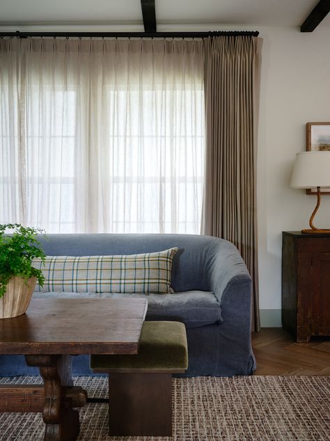 How To Create A Home Color Palette Using Analogous Colors - Nadine Stay Tudor Living Room, Disc Interiors, Living Room Transformation, Flat Roman Shade, Living Room Reveal, Woven Wood Shades, Oak Console Table, Woven Wood, Rooms Reveal