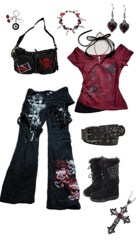 Emo Outfits 2000s, 2000s Alt Fashion, 2000 Outfits, Cute Emo Outfits, Y2k Grunge Outfits, Outfits 2000s, Grunge Outfit, Emo Y2k, Emo Dresses