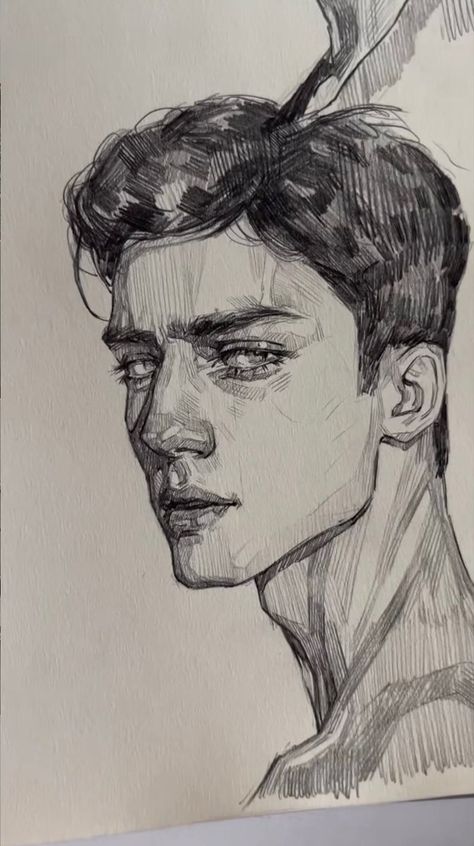 Desen Realist, 얼굴 드로잉, Výtvarné Reference, Cool Pencil Drawings, Portraiture Drawing, 흑백 그림, Kunst Inspiration, Face Sketch, Have Inspiration