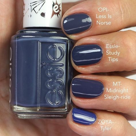 Red Opi Nails, Navy Blue Nail Polish, Blue Nail Polish Colors, Navy Nail Polish, Dark Blue Nail Polish, Dark Blue Nails, Navy Nails, Navy Blue Nails, Blue Nail Polish