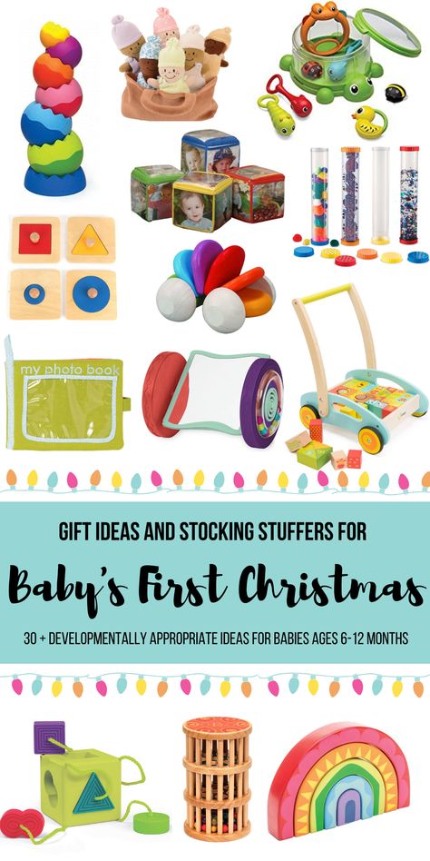 12 Month Christmas Gifts, Christmas Ideas For 9 Month Old, Christmas For 9 Month Old, 12 Month Gift Ideas, Best Toys For 9-12 Months, Montessori 6months, Christmas Gift For 7 Month Old, Christmas Gifts 10 Month Old, 12 Month Gift Ideas Christmas