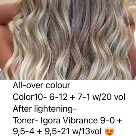 Igora Vibrance Toner Formula, Schwarzkopf Toner Formulas, Schwarzkopf Formulas, Schwarzkopf Toner, Schwarzkopf Hair Color Chart, Blonde Formulas, Igora Hair Color, Hair Knowledge, Dark To Light Hair