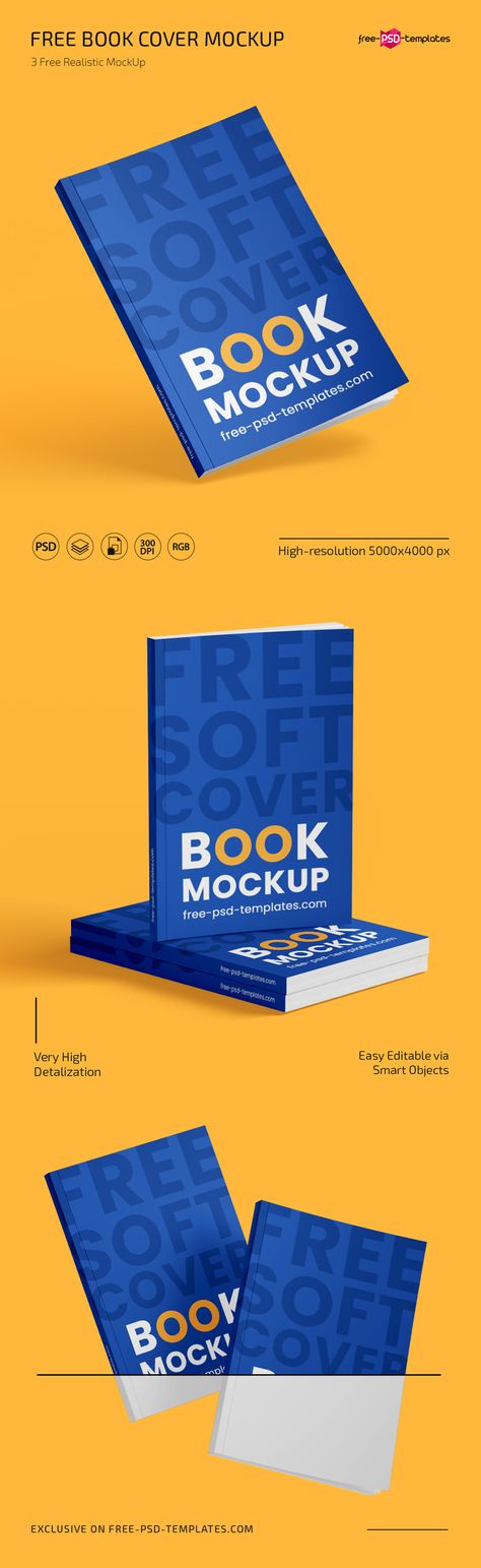 Book Cover Mockup Free Psd, Book Mockup Template, Free Mockup Book, Book Mockup Free, Book Cover Mockup Free, Ebook Mockup, Egusi Soup, 3d Crafts, Book Cover Design Template