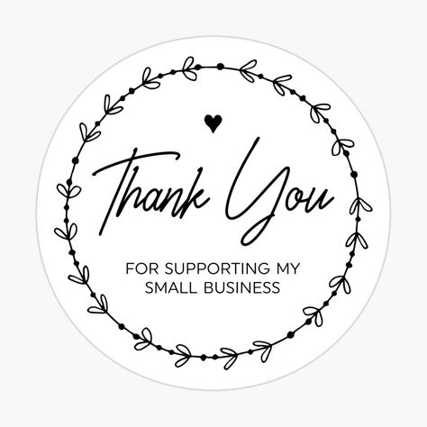 Thank You Support Small Business Quotes, Thank You For Your Order, Support Small Business Quotes, Small Business Design, Small Business Quotes, Thank You For Support, Business Stickers, Embroidery Flowers Pattern, Business Thank You