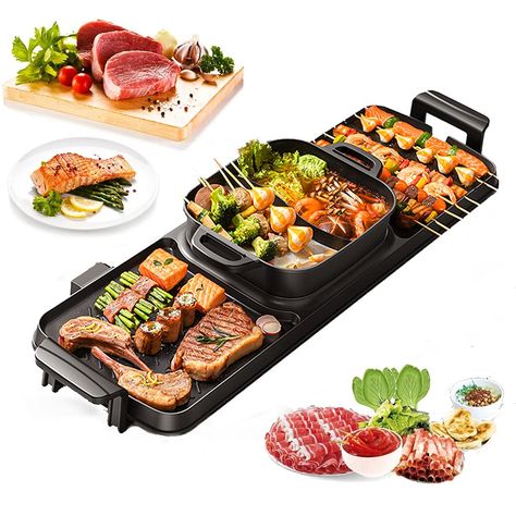 Electric Barbecue Grill, Electric Bbq Grill, Indoor Electric Grill, Kitchen Cookware Sets, Shabu Shabu, Barbecue Area, Pots And Pans Sets, Shop Kitchen, Catering Food