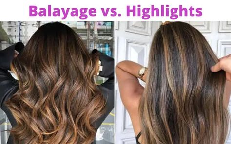 Balayage Vs Highlights, Asian Hair Highlights, Balayage Asian Hair, Asian Balayage, Partial Balayage, Full Balayage, Color Learning, Skin Tone Hair Color, Highlight Color