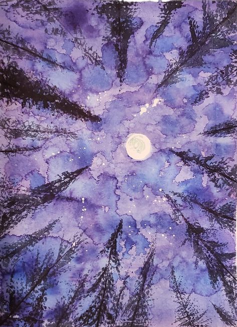 Purplish Blue Aesthetic, Purple Watercolor Aesthetic, Grunge Decor, Purple Widget, Purple Painting, Lavender Aesthetic, Rennaissance Art, Purple Art, Purple Watercolor