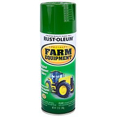 Love this high gloss enamel in John Deere Green! Rust-Oleum® Specialty Farm Equipment Spray provides superior rust protection and color retention for tractors, trailers, lawn mowers and other machinery. Orange Farm, Green Spray Paint, Rust Oleum, Good Bones, Spray Can, Drum Lampshade, Marking Tools, Farm Equipment, Lamp Sets