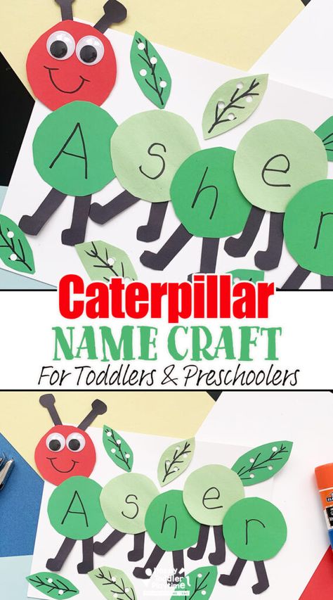 Caterpillar Craft Preschool Life Cycles, Letter C Caterpillar Craft Preschool, Hungry Caterpillar Craft For Toddlers, C For Caterpillar Craft, Hungry Caterpillar Name Craft, Letter C Craft Preschool, Caterpillar Craft Toddlers, Catipillar Craft Toddler, Caterpillar Name Craft Preschool