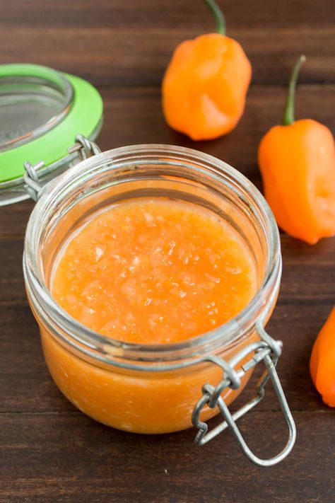 Habanero Chili Recipe, Spicy Chili Sauce Recipe, Habanero Sauce Recipe, Habanero Recipes, Hot Pepper Recipes, Sweet Chili Sauce Recipe, Hot Sauce Recipe, Habanero Chili, Chili Pepper Recipes