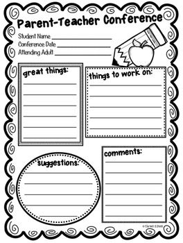 Use this cute parent-teacher conference form for all those conferences. It's free so enjoy! Visit my store for more items. Thank you! Parent Teacher Conference Forms, Parent Teacher Conference, Conference Forms, Parent Teacher Communication, Teacher Forms, Teacher Conferences, Parent Teacher Conferences, Parent Teacher, Meet The Teacher