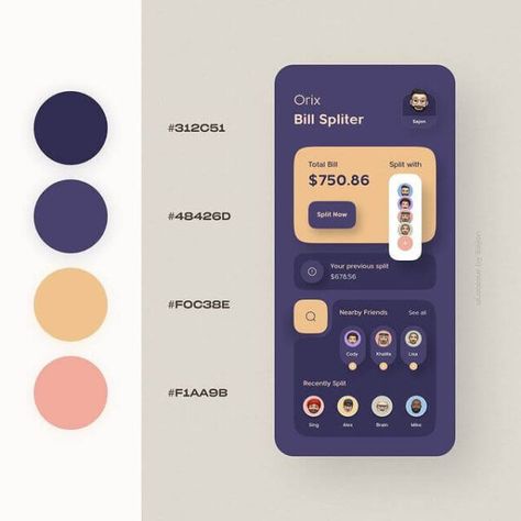 25+ Beautiful Mobile Apps Color Palettes - Webgyaani การออกแบบ Ui Ux, To Do App, Web Design Color, Ux Design Mobile, Ux Kits, Ui Color, App Design Layout, Desain Ui, Website Color Palette