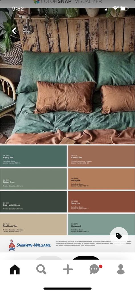 Green Bedroom Colors, Olive Green Bedrooms, Copper Bedroom, Bloxburg Exterior, Exterior House Colors Ranch Style, Exterior House Colors Stucco, Exterior House Colors With Stone, House Paint Color Combination, Teal Bedroom