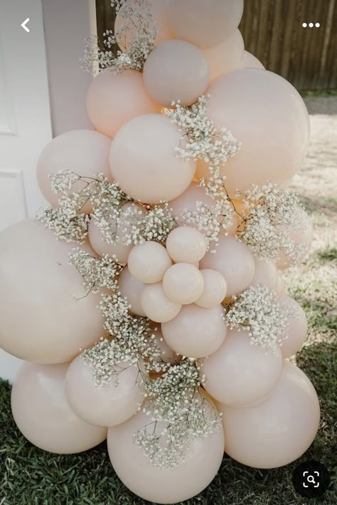 Princess Bridal Shower Theme, Fairytale Balloon Garland, 1st Princess Birthday Party, Neutral Princess Party, Fairy Party Balloon Arch, Ones Upon A Time Birthday, Balloon Corner Decoration, Once Upon A Time Birthday Theme, Elegant Baby Girl Shower Ideas