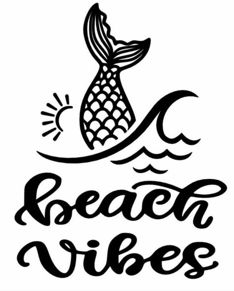 Beach Bag Ideas Vinyl, Beach Svg Files Free, Free Beach Svg Files For Cricut, Svg Beach Designs, Cricut Kitchen Towels Beach, Cricut Svg, Beach Vibe, Cricut, Home Decor Decals