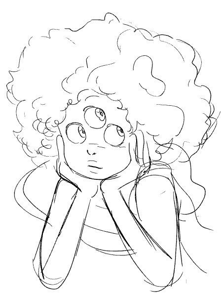 Cartoon Art Style Inspiration, Steven Universe Style Art, Garnet Steven Universe Reference, Steven Universe How To Draw, Garnet Steven Universe Drawing, Steven Universe Drawing Style, Garnet Steven Universe Fanart, Steven Universe Art Style, Steven Universe Sketches