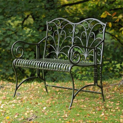 You'll love the Lucton Steel Bench at Wayfair.co.uk - Great Deals on all Outdoor products. Enjoy free shipping over £40 to most of UK, even for big stuff. Wrought Iron Bench, Traditional Benches, Porch Bench, Steel Bench, Iron Bench, Patio Bench, Bench Decor, Lan Can, Garden Seating