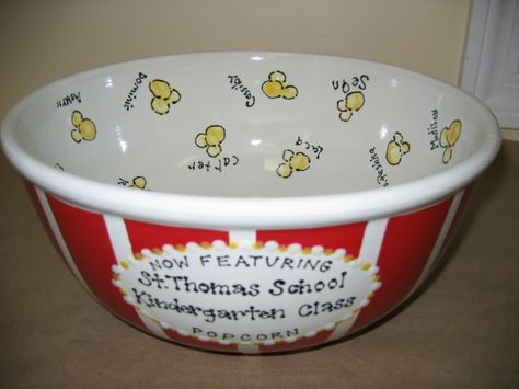 class auction popcorn fingerprint bowl by Pottery Piazza Collaborative Art Auction Projects, Class Project Ideas, Class Auction Item, Class Art Auction, Classroom Auction Projects, School Auction Art Projects, School Auction Projects, Class Auction Projects, Art Auction Projects