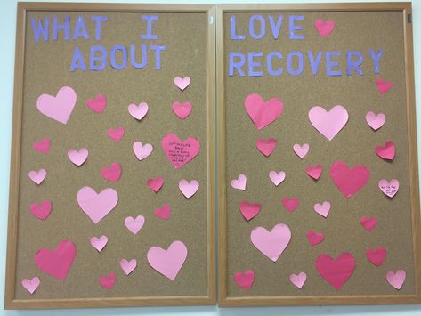 Recovery Month Bulletin Boards, Take What You Need, Social Work, Bulletin Boards, Bulletin Board, Counseling, Valentine's Day, Valentines, I Love