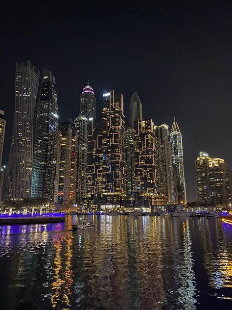 Dubai City Night, City View Night, Dubai Architecture, Dubai Vacation, Dubai Aesthetic, City Vibes, Dubai City, City Night, Night Scenery