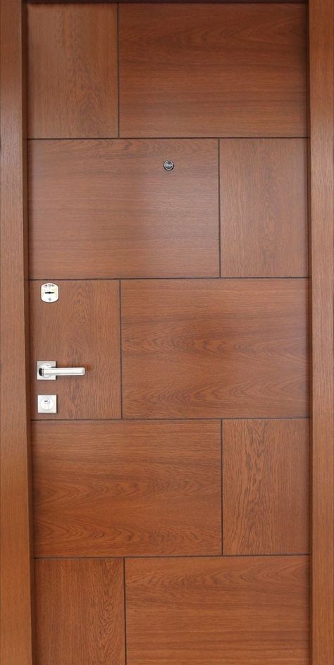 Flush Door Design Modern Veneer, Veneer Door Design Entrance, Black Door Interior, Flush Doors Design Modern, बेडरूम डिजाइन, New Door Design, Black Interior Door, Lcd Wall, Paint Door