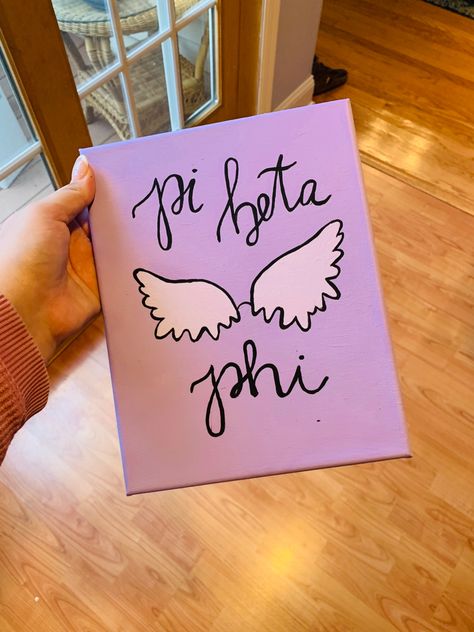 Pi Beta Phi Sorority Canvas Painting angel wings Pi Beta Phi Painting, Pi Beta Phi Canvas Painting, Piphi Canvas, Pi Phi Canvas Paintings, Pi Phi Painting, Pi Beta Phi Canvas, Pi Phi Canvas, Sorority Canvas Ideas, Theta Canvas