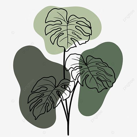 Abstract Monstera Leaf, Monstera Leaf Line Art, Nature Elements Drawing, Monstera Leaf Design, Natural Motifs Drawing, Monstera Leaf Illustration, Earth Drawing Aesthetic, Monstera Leaf Aesthetic, Natural Motif Drawing