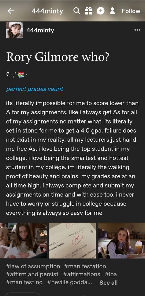 Perfect Gpa Aesthetic, Notion Ideas, Perfect Grade, Self Concept, Study Motivation, Study Tips, On Tumblr, Affirmations, Tumblr