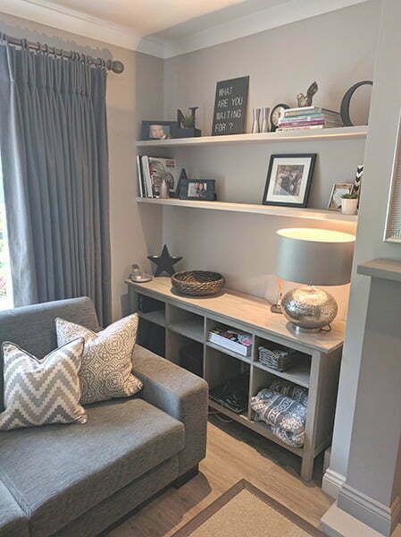 Alcove Decorating Ideas, Alcove Ideas Living Room, Rv Living Room, Alcove Shelves, Alcove Shelving, Lounge Room Styling, Recessed Shelves, Custom Floating Shelves, House Renovation Projects