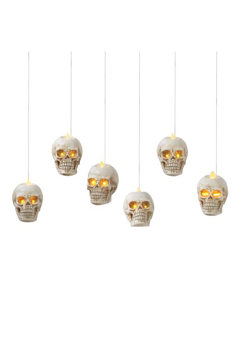 Hanging Skulls, Resin Hanging, Skull Hanging, Skull Light, Halloween Window, Skull Candle, Feather Tree, Halloween Candles, Gerson