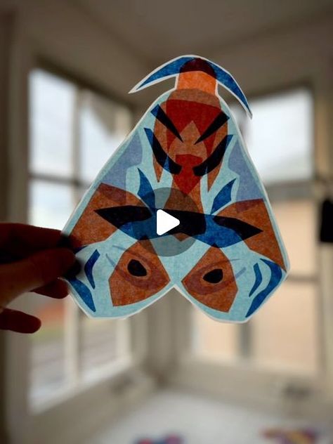 Little Artists | Art Education Projects on Instagram: "MOTHS 💜 fold, cut, decorate, paste ✂️🌈🧑🏼‍🎨✨ follow our online video tutorial to make your own today 🙌🏻 link in bio to subscribe #thelittleartistsroom" Moth Craft, Art Education Projects, Art Supplies Storage, Moth Wings, Shape Tattoo, Sip And See, Moth Art, Xmas Crafts, Girl Scouts