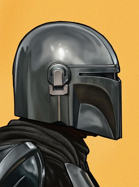 Mandolarian Art, Mandalorian Illustration, Mandalorian Sketch, The Mandalorian Art, Mandalorian Fanart, Lego Mandalorian, Mandalorian Art, Decoracion Star Wars, Bobba Fett