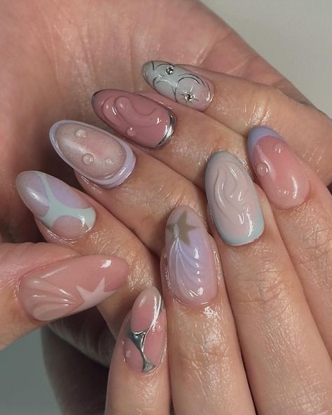 🌟MUTED PASTELS 🌟 Actually loving this colour combo which softens this bold look! It’s also sooo appropriate for the autumn season 🥰🍂 ✨structured efile + level 3 nail art + charms 🌟custom press ons available through dm or Etsy link in bio ✨book an appointment via link in bio #nails #nailsofinstagram #nailsoftheday #nailsnailsnails #nails2inspire #kawaiinails #cutenails #holidaynails #3dnailart #texturednails #pinterest #tiktok #nailsdesign #gelnails #gelnail #gelnailsdesign #nailstagram ... Muted Autumn Nails, Muted Pastel Nails, Nail Art Book, Press On Nails Cute, Nail Colour Combos, Sienna Nails, Nail With Charms, Press On Nails With Charms, Nail Art Autumn