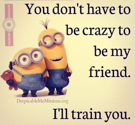 10 Friendly And Fun Quotes About Friendship Funny Friends Quotes, Minion Humour, Funny Friendship Quotes, Funny Friendship, Funny Friends, Fina Ord, Funny Relationship Quotes, Friendship Humor, Minion Quotes