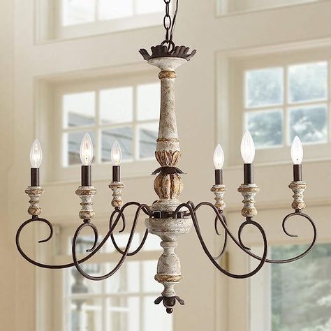 French Country Candlesticks, Country Ceiling Lights, French Country Lighting, Shabby Chic Chandelier, French Country Chandelier, Country Chandelier, Living Room Pendant Light, Chandelier Farmhouse, Styl Shabby Chic