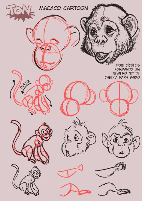 Cartoon Monkeys, Cartoon Crafts, Monkey Clipart, Monkey Drawing, Monkey Illustration, Monkey Mind, Art Buddha, Cartoon Monkey, Cartoon Drawing Tutorial