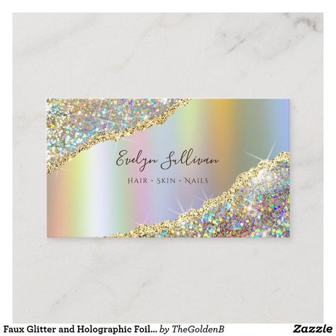 Holographic Invitations, Visit Card Design, Rainbow Business Card, Holographic Foil Business Cards, Iridescent Business Cards, Visit Card, Foil Business Cards, Holographic Foil, Cool Business Cards