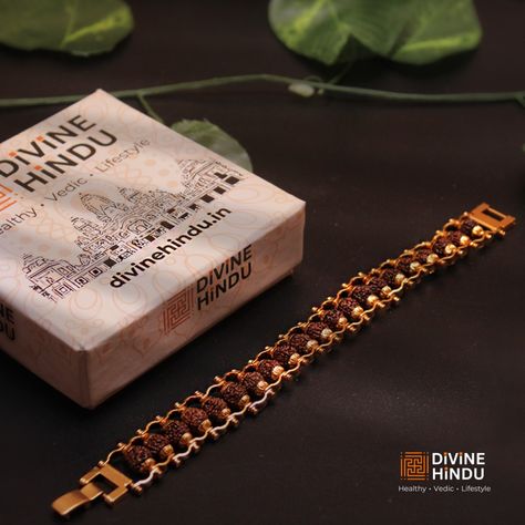 Find serenity in simplicity with this sacred Rudraksha bracelet. Let its presence on your wrist be a gentle reminder of inner peace and spiritual harmony. Order Now at Divinehindu.in #spirituality #rudraksha #bracelet #divinehindu #hindu #shivji Rudraksha Bracelet, A Gentle Reminder, Gold Jewellry, Gold Chains For Men, Bracelet Design, Chains For Men, Inner Peace, Bracelet Designs, Hand Tattoos