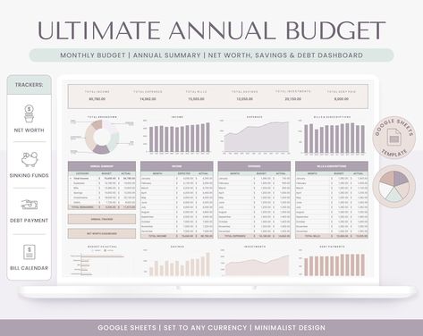 Bill Calendar, Budget Spreadsheet Template, Monthly Budget Spreadsheet, Bill Planner, Interactive Charts, Planner Tabs, Bill Tracker, Monthly Budget Planner, Budget Spreadsheet